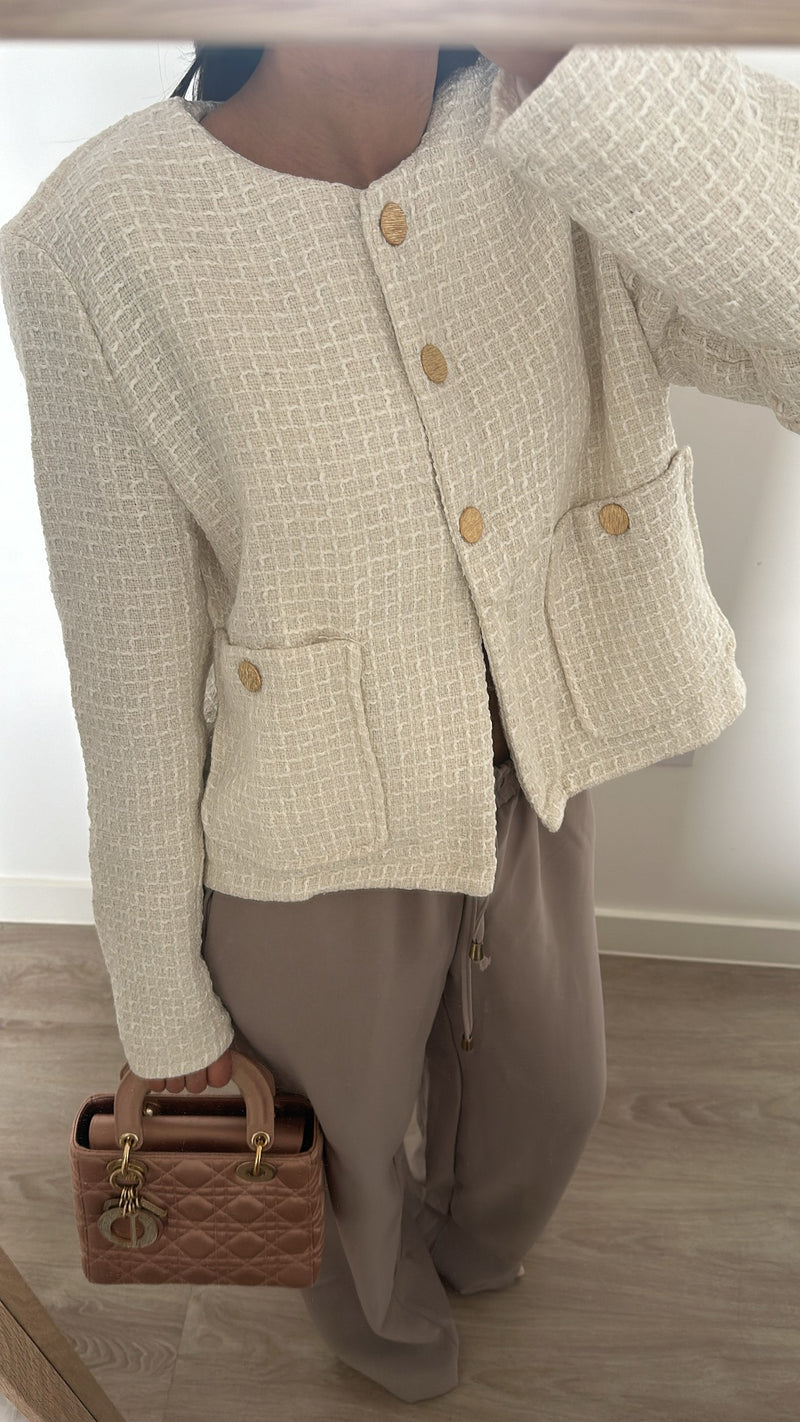 Tweed Blazer and Trouser Set