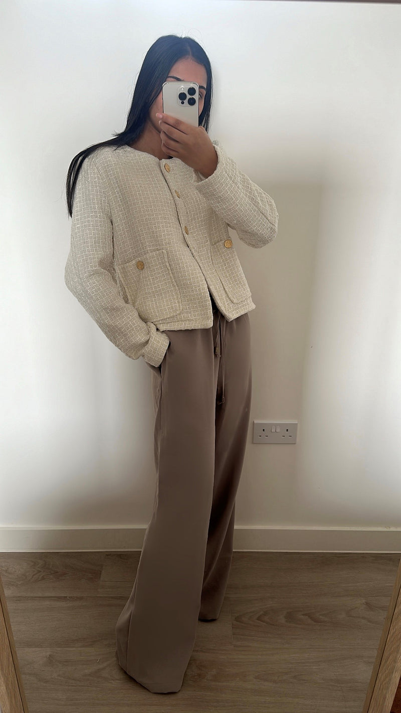 Tweed Blazer and Trouser Set