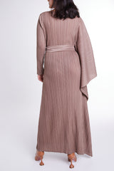 Sandy Flared Sleeve Dress with Self-tie Belt