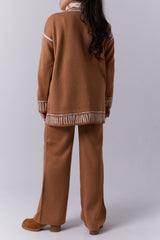 CAMEL CARDIGAN SET