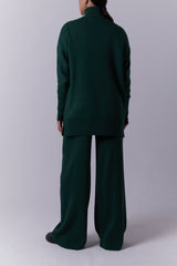 EMERALD ROLL NECK KNIT SET