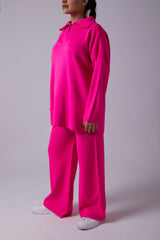 FUCHSIA SPORTY KNIT SET