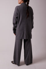 OVERSIZED GREY KNIT SET