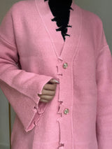 PINK KNIT CARDIGAN