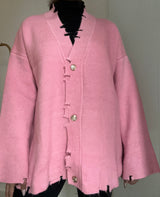 PINK KNIT CARDIGAN